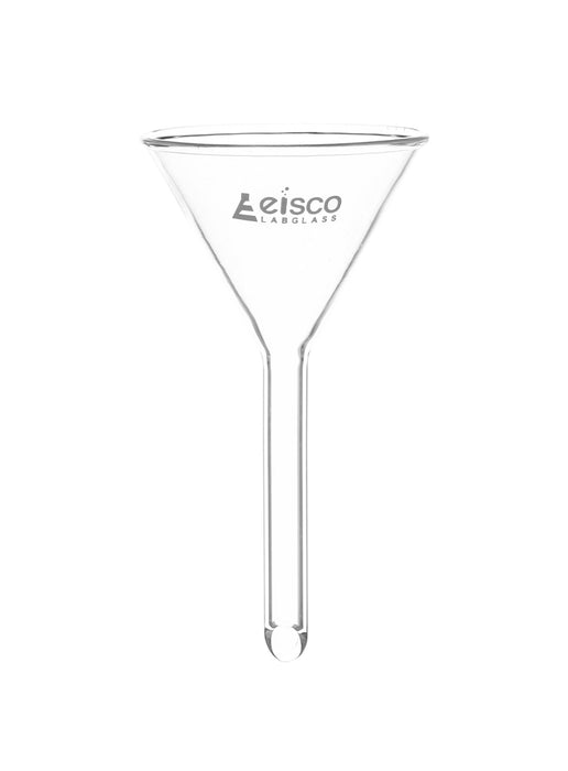 Filter Funnel, 35mm - 60º Angle - Plain Stem, 6mm - Borosilicate Glass - Eisco Labs