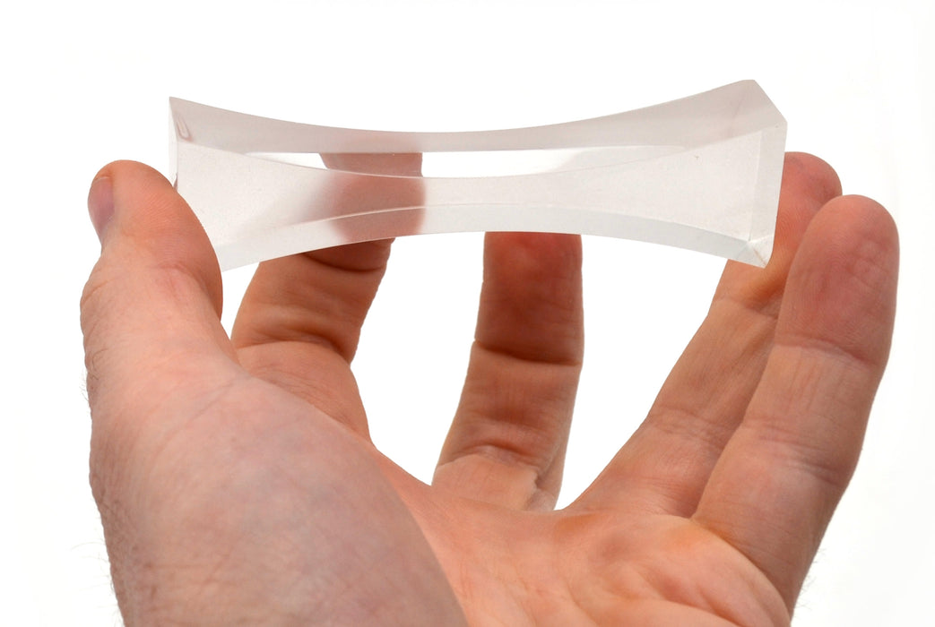 Eisco Labs Double Concave Acrylic Lens; 86mm Length, 20cm Focal Length