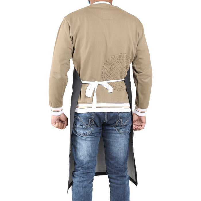 Rubber Vinyl Apron, Medium (27"W x 36"L) - Black