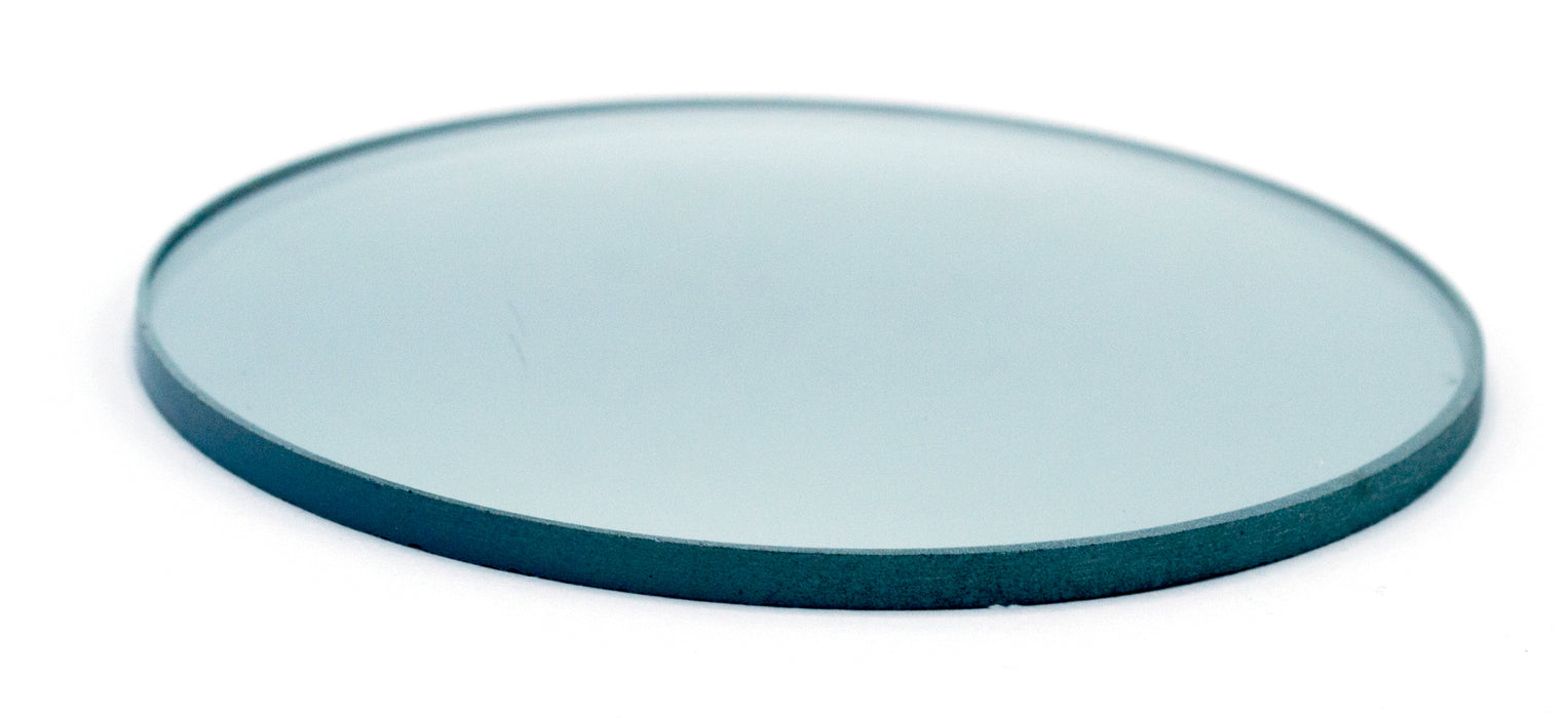 Round Convex Glass Mirror - 3" (75mm) Diameter - 150mm Focal Length - 3.3mm Thick Approx. - Eisco Labs