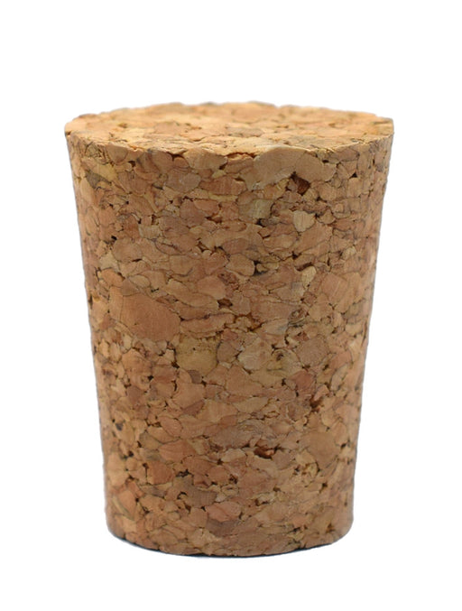 10PK Cork Stoppers, Size #9 - 18mm Bottom, 24mm Top, 29mm Length - Tapered Shape