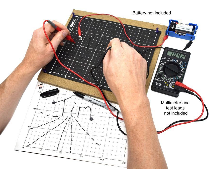 Dry Field Mapping Kit - for Experiments in Visualizing Electric Fields - Eisco Labs