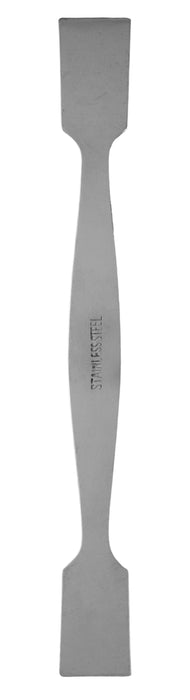 Dual End Spatula, 7.9" - Stainless Steel, Polished - Flat Blades