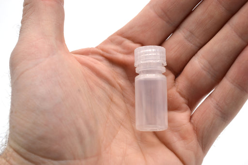 4mL Rigid Plastic Reagent Bottle with Narrow Mouth (0.33" ID) and Screw Cap - Polypropylene - Eisco Labs