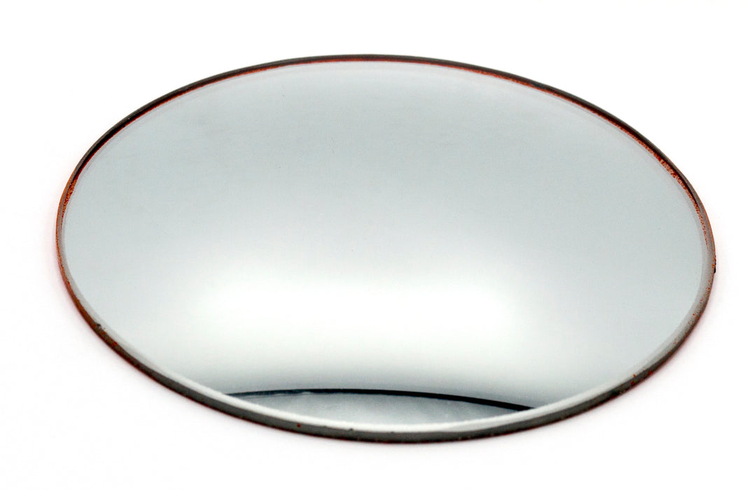 Round Convex Glass Mirror - 4" (100mm) Diameter - 100mm Focal Length - 2.5mm Thick Approx. - Eisco Labs