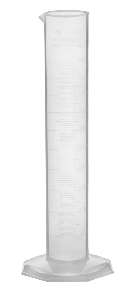 Polypropylene Graduated Cylinder, Octagonal Base, 500ml -  Pack of 4