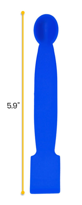 Scoop with Knife Edge, 5.9" - Polypropylene - Chemical Resistant, Autoclavable