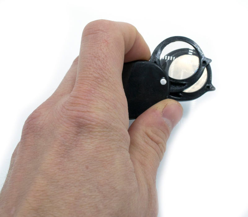 Magnifier, Double Folding, 7x Magnification - 25mm Lens - Eisco Labs