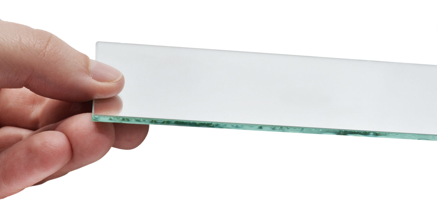 6PK Plano Mirrors, 6 x 4 Inch - Glass - Multi Use - Reflective, Lightweight - Eisco Labs