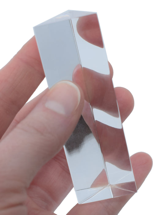 Equilateral Prism - 75mm Length, 25mm Faces - Acrylic