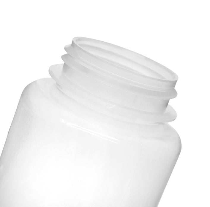 6PK Reagent Bottles, 1000ml - Wide Mouth, Screw Cap - Polypropylene