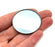 Convex Mirror, 1.5" dia., 50mm Focal Length - Glass - Eisco Labs