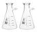 2PK Filtering Flask, 250mL - Borosilicate Glass - Conical Shape, with Integral Side Arm - White Graduations