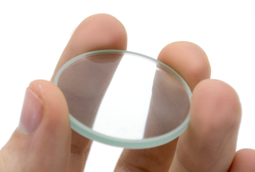 Double Convex Lens, 250mm Focal Length, 1.5" (38mm) Diameter - Spherical, Optically Worked Glass Lens - Ground Edges, Polished - Great for Physics Classrooms - Eisco Labs