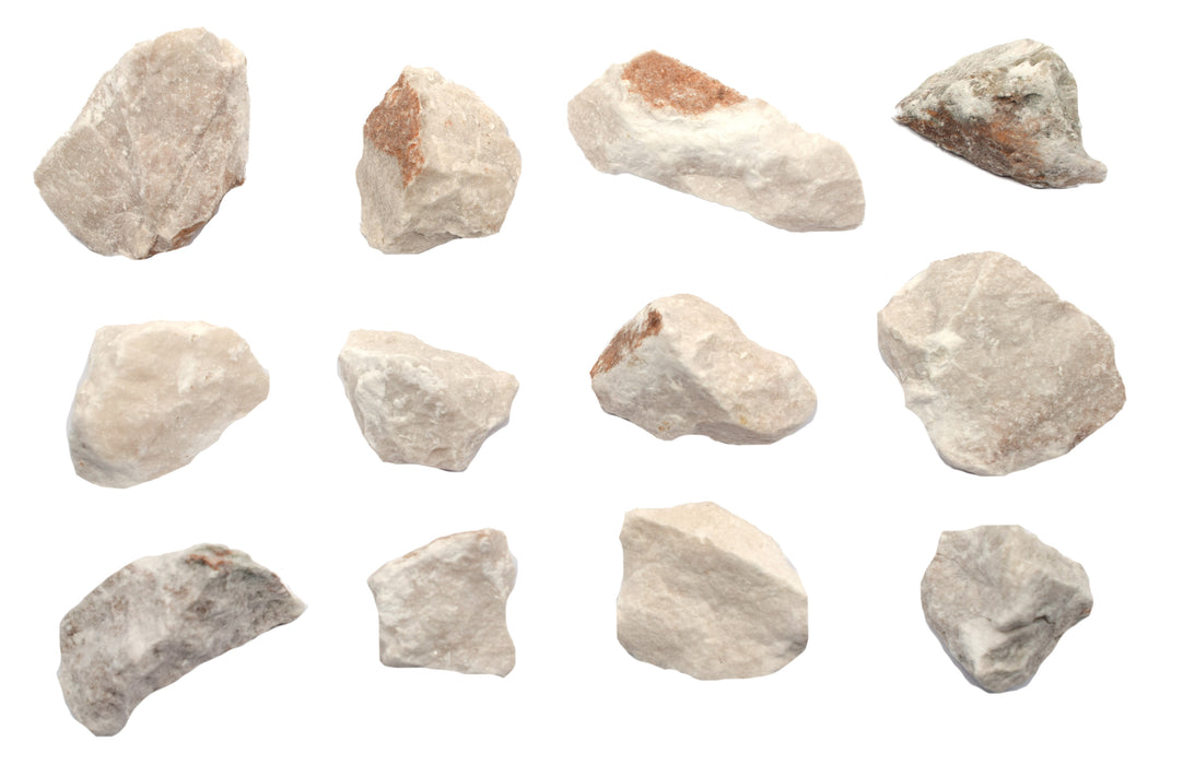 12 Pack - Raw Gypsum, Mineral Specimens - Approx. 1"