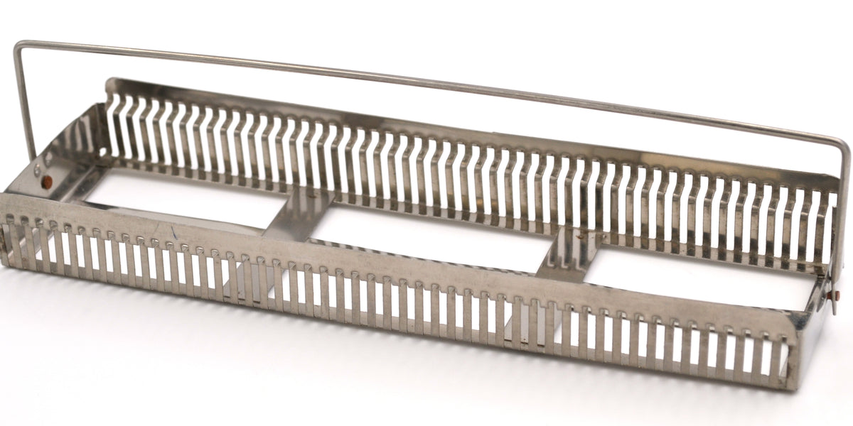 電子レンジ・オーブン Slide Rack Toaser Limited Edition Staining Rack, 50 Slides, Aluminum with Handles - Eisco Labs