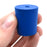 Neoprene Stoppers, 1 Hole - Blue - Size: 21mm Bottom, 24mm Top, 28mm Length - Pack of 10