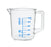Measuring Jug, 100ml - TPX Plastic - Printed Graduations - Chemical Resistant, Autoclavable - Short Form - Handle with Thumb Grip - Eisco Labs
