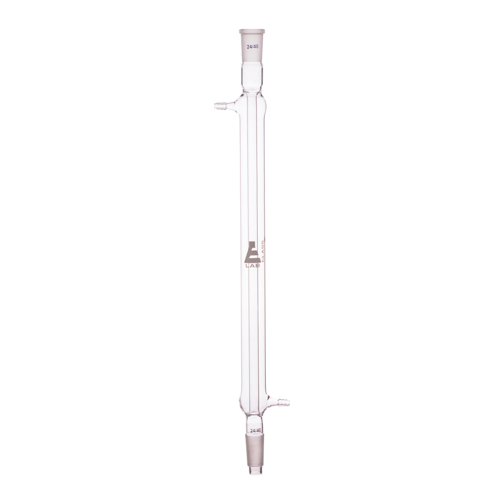 Liebig Condenser - 24/40 Joint - Glass Connector - Length, 400mm - Borosilicate Glass