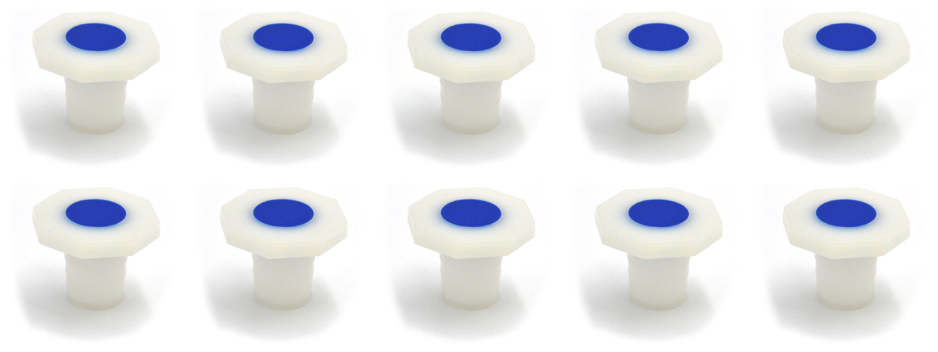 10PK Stoppers, 24/29 - Polypropylene - Chemical Resistant - Eisco Labs