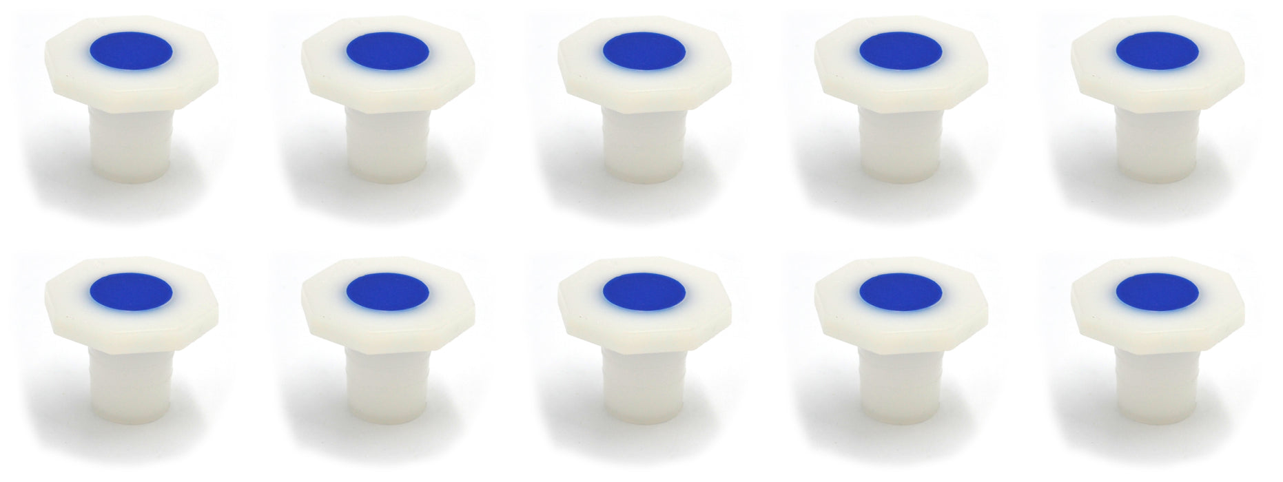 10PK Stoppers, 24/29 - Polypropylene - Chemical Resistant - Eisco Labs