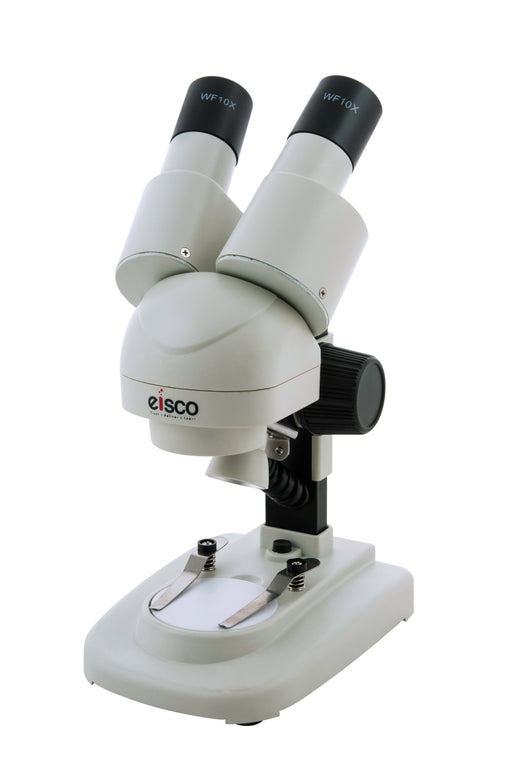 Stereoscopic Microscope, 45 Degree Binocular Head, Fitted with Adjustable Pillar, Cordless - Eisco Labs