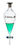 Squibb Separating Funnel, 500ml - 24/29 Plastic Stopper, PTFE Key Stopcock, Ungraduated - Borosilicate Glass - Eisco Labs