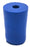 Neoprene Stoppers, 1 Hole - Blue - Size: 13mm Bottom, 16mm Top, 24mm Length - Pack of 10