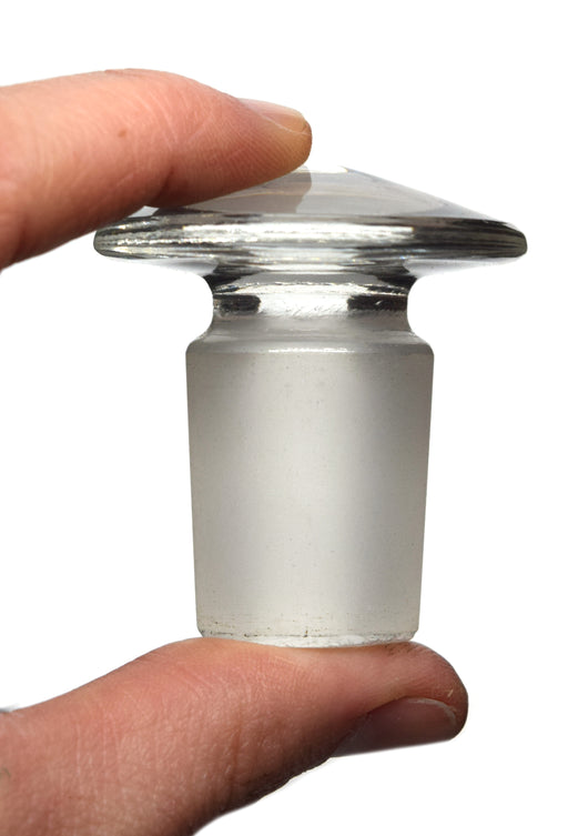 Stopper, 24/29 - Flat Head, Solid Cone - Borosilicate Glass - Eisco Labs