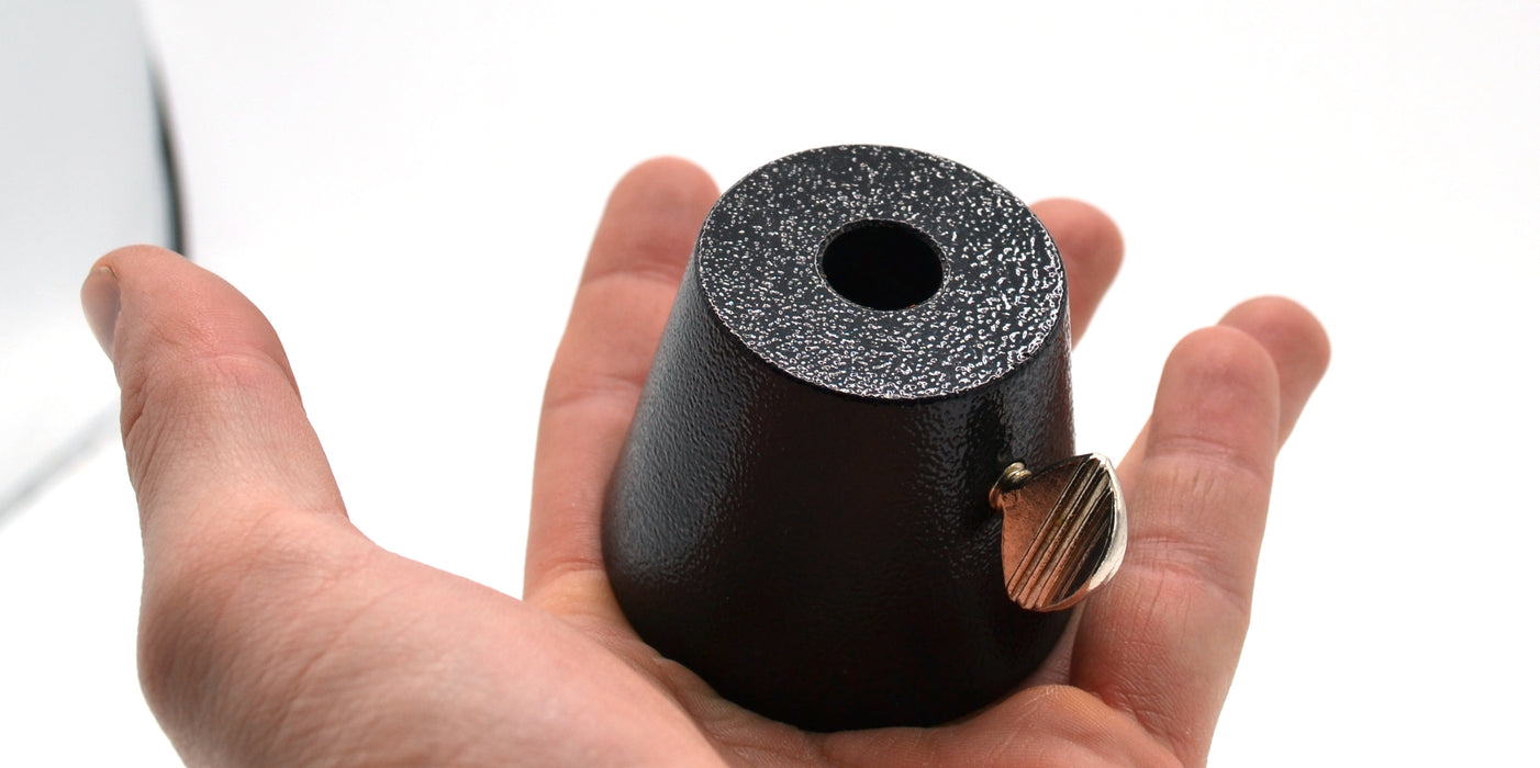 Stump Base - 2.3" Base - Heavy Duty Cast Iron, Black - Eisco Labs