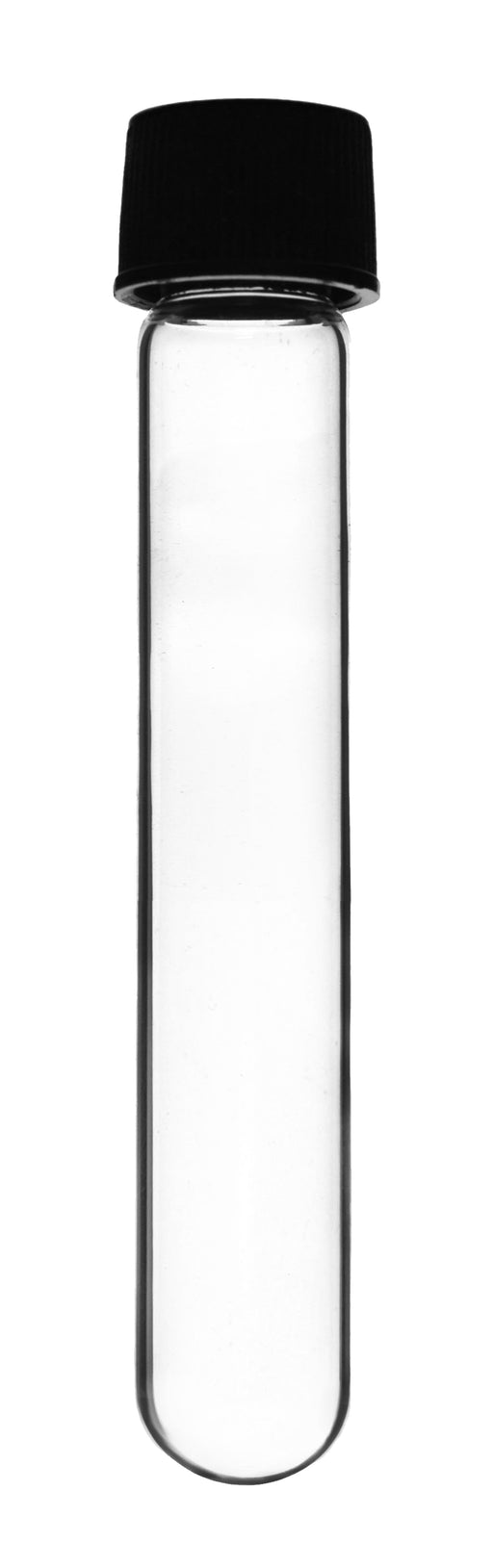 Culture Tube with Screw Cap, 30mL - 25x100mm - Round Bottom - Borosilicate Glass