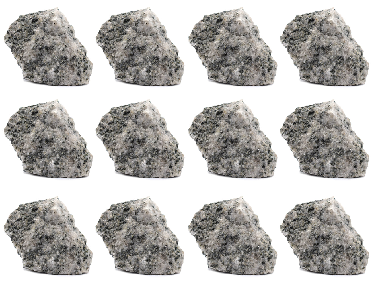 12PK Raw Porphyritic Granite, 1" - Geologist Selected Samples - Eisco Labs