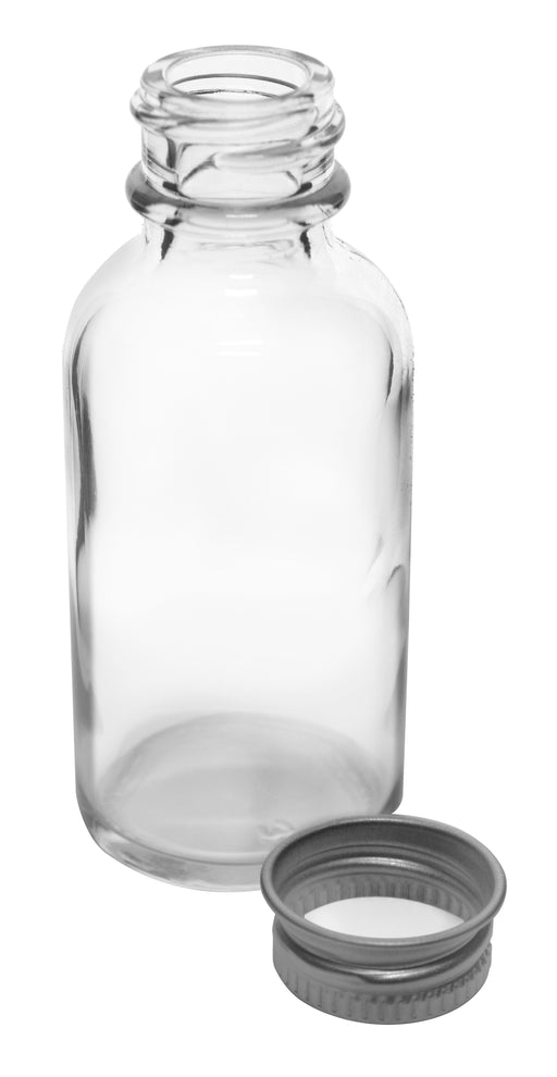 McCartney Bottle, 1oz - Narrow Mouth, Aluminum Screw Cap with Foam Liner - Eisco Labs