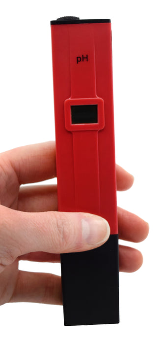 Pocket pH Tester - pH Range 0.0 to 14.0,  Â±0.1 Accuracy - Digital Display - Includes Screwdriver, Plastic Storage Case and Instructions - Eisco Labs
