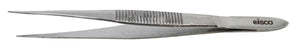 Forceps, 4.5" - Pointed End, Splinter - Serrated Ends - Stainless Steel