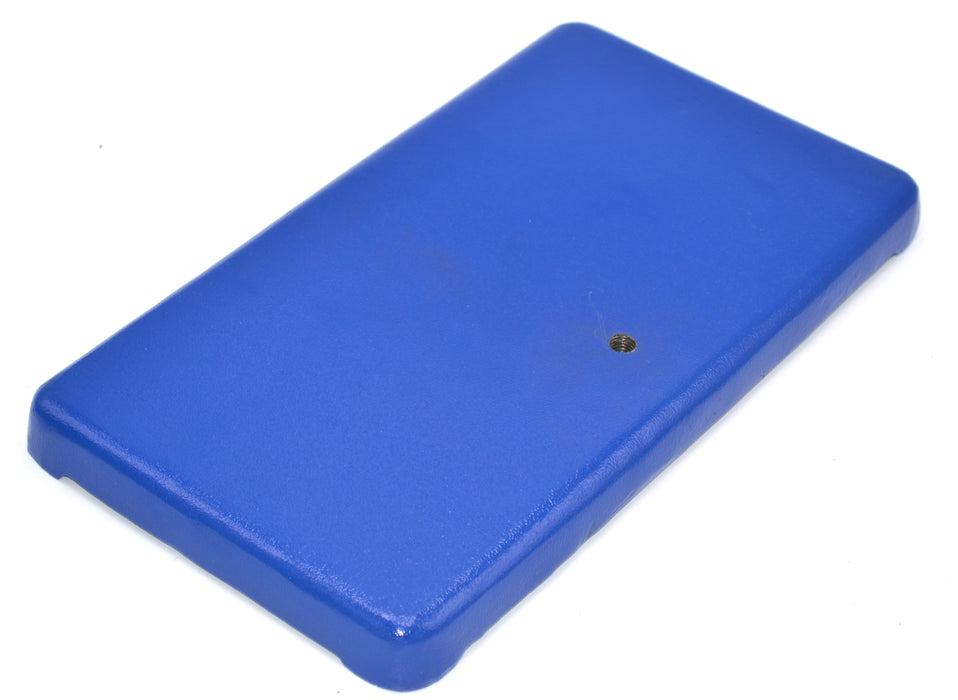 Rectangular Double Burette Base - 13"x7" - Heavy Duty Cast Iron, Blue - Eisco Labs