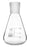 Erlenmeyer Flask with 24/29 Joint, 100ml - 25ml White Graduations - Interchangeable Screw Thread Joint - Borosilicate Glass - Eisco Labs