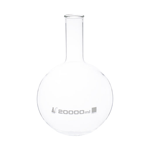 Florence Boiling Flask, 20,000ml - Borosilicate Glass - Round Bottom, Narrow Neck, Beaded Rim - Eisco Labs