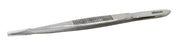 Forceps, 4.5" - Pointed End, Splinter - Serrated Ends - Stainless Steel