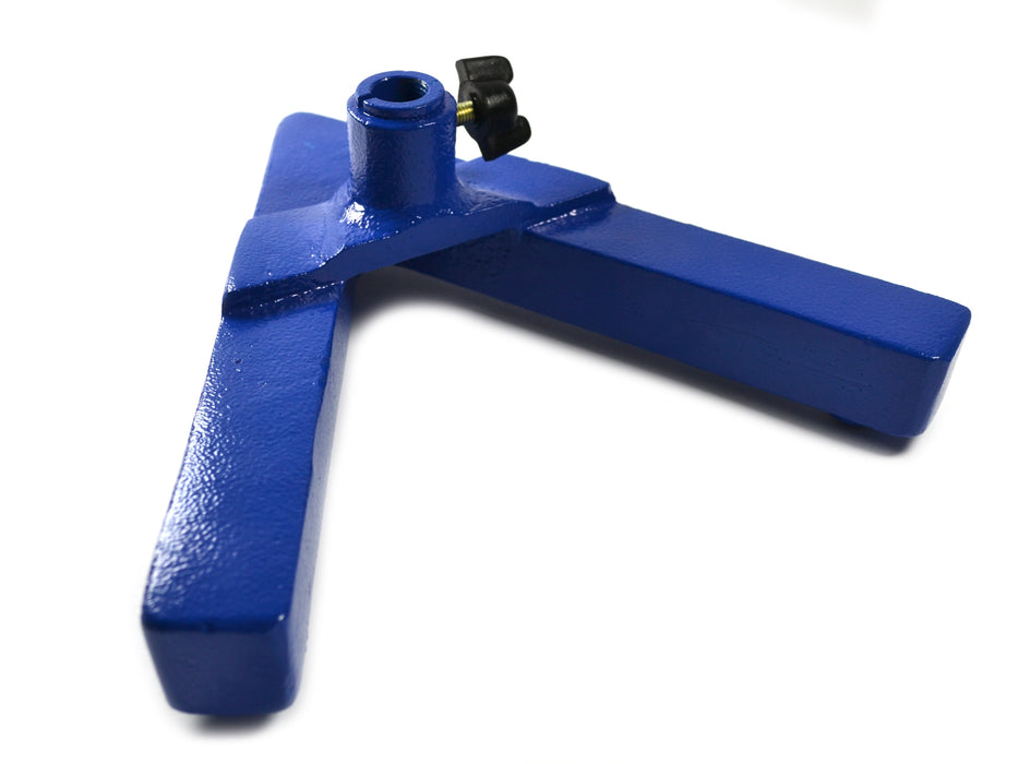 A-Frame Retort Base - 8"x8" Base -  Heavy Duty Cast Iron, Blue - Eisco Labs