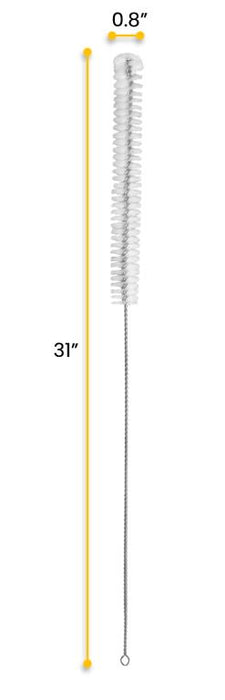 5PK Nylon Burette Cleaning Brushes, 30.5" - For Burettes up to 0.75" Diameter