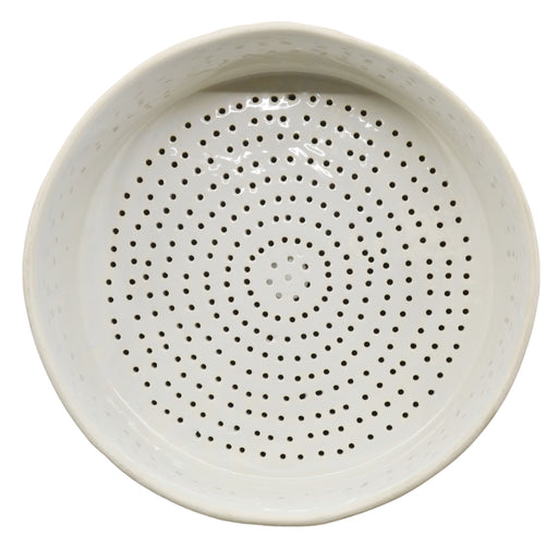 Buchner Funnel, 25cm - Porcelain - Straight Sides, Perforated Plate