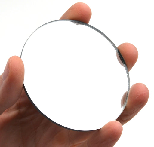 Concave Mirror - 3" dia., 200mm Focal Length - 3mm Thick - Glass - Eisco Labs