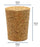 10PK Cork Stoppers, Size #10 - 20mm Bottom, 25mm Top, 31mm Length - Tapered Shape