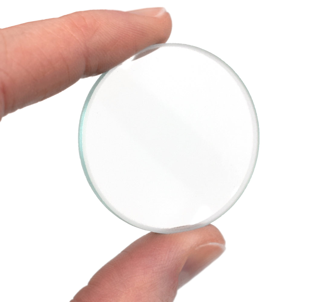 Double Convex Lens, 200mm Focal Length, 1.5" (38mm) Diameter - Spherical, Optically Worked Glass Lens - Ground Edges, Polished - Great for Physics Classrooms - Eisco Labs