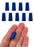Neoprene Stoppers, Solid Blue - Size: 6mm Bottom, 8mm Top, 16mm Length - Pack of 10