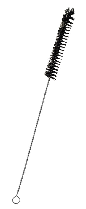 Semi Micro Nylon Cleaning Brush, 9" - 0.5" Diameter (Black Bristles)