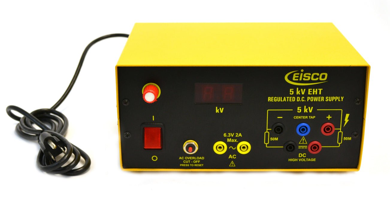 100V to 5kV at 3mA DC Regulated Power Supply - High Voltage - 6.3V at 2A AC - Extra High Tension (EHT)