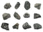12 Pack - Raw Diorite, Igneous Rock Specimens - Approx. 1"