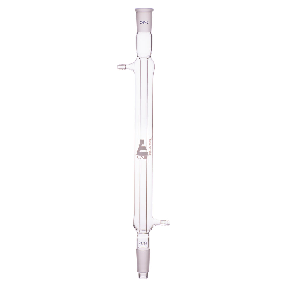 Liebig Condenser - 24/40 Joint - Glass Connector - Length, 300mm - Borosilicate Glass